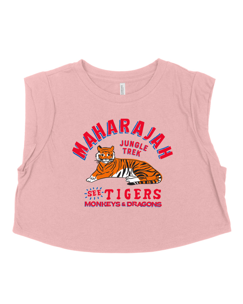 Maharajah Jungle Trek, Cropped Tank, Soft Pink